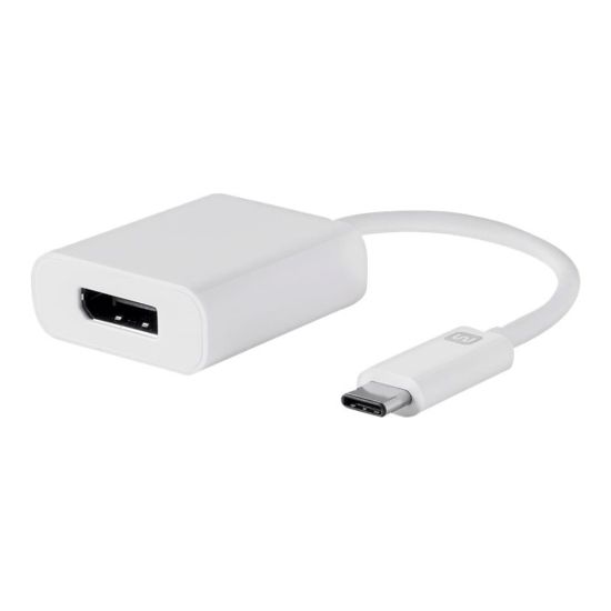 Picture of UNC Group - USB / DisplayPort adapter - 24 pin USB-C (M) to DisplayPort (F) - Thunderbolt 3 / USB / DisplayPort - white