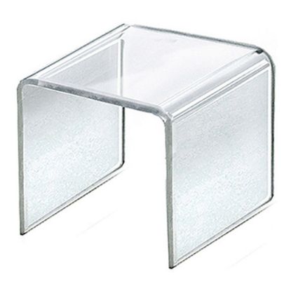 Picture of Azar Displays Riser Displays, 3-1/2inH x 3-1/2inW x 3-1/2inD, Clear, Pack Of 4 Risers