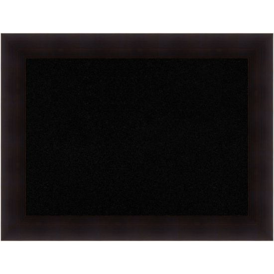 Picture of Amanti Art Cork Bulletin Board, 34in x 26in, Black, Portico Espresso Wood Frame