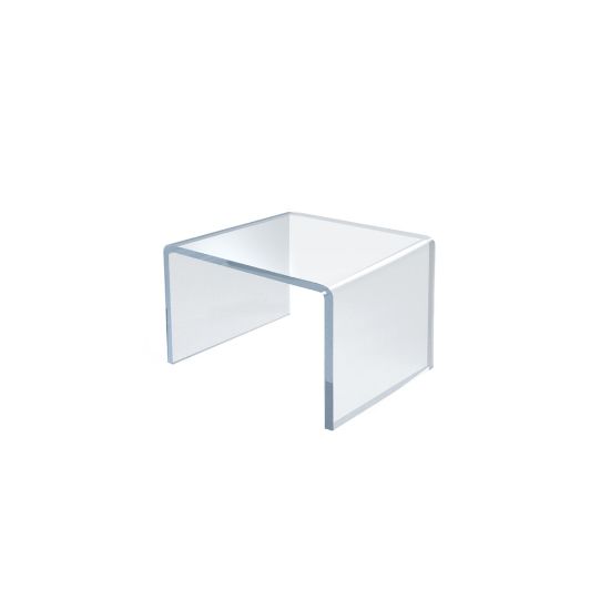 Picture of Azar Displays Acrylic Riser Displays, 2inH x 2inW x 2inD, Clear, Pack Of 4 Risers