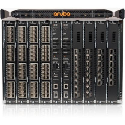 Picture of HPE 8400 8-slot Chassis - Manageable - 3 Layer Supported - Modular - Optical Fiber - 8U High - Rack-mountable, Rail-mountable, Surface Mount