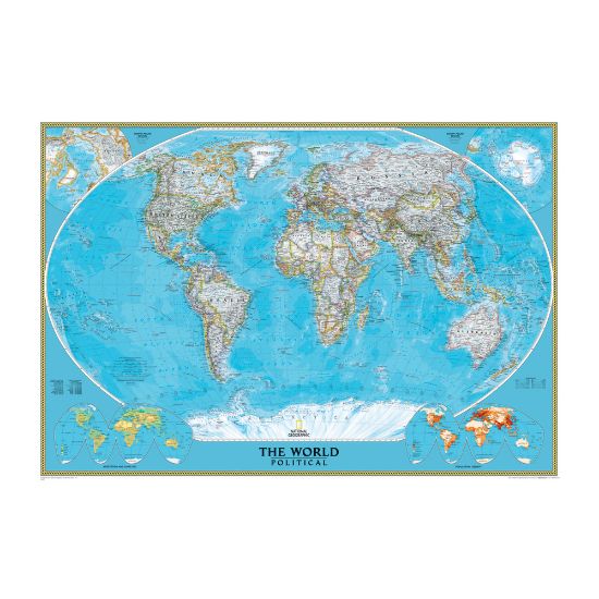 Picture of National Geographic Maps World Mural Map, 76 1/2in x 110in