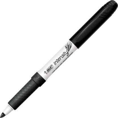 Picture of BIC Great Erase Grip Dry Erase Marker, Fine Point, Black Ink, Pack Of 12