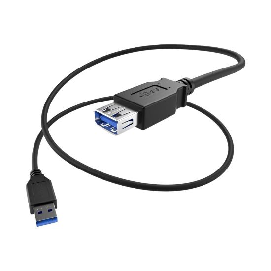 Picture of Unirise USB Data Transfer Cable - 3 ft USB Data Transfer Cable - Type A Male USB - Type A Female USB