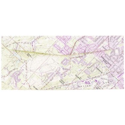 Picture of JAM PAPER #10 Map Envelopes, 4 1/8in x 9 1/2in, Cartography Map Design, Pack Of 25