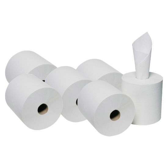 Picture of SKILCRAFT Center-Pull 2-Ply Paper Towels, 100% Recycled, 600ft Per Roll, Pack Of 6 Rolls