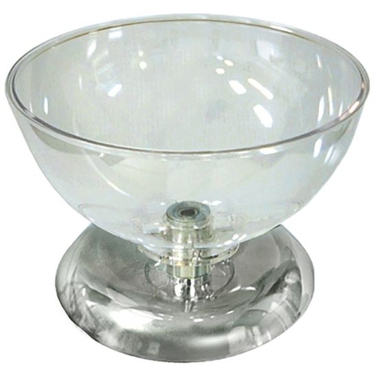 Picture of Azar Displays Single Bowl Display, 7-1/2inH x 10inW x 10inD, Clear