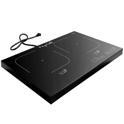 Picture of MegaChef Portable Dual Induction Cooktop, Black