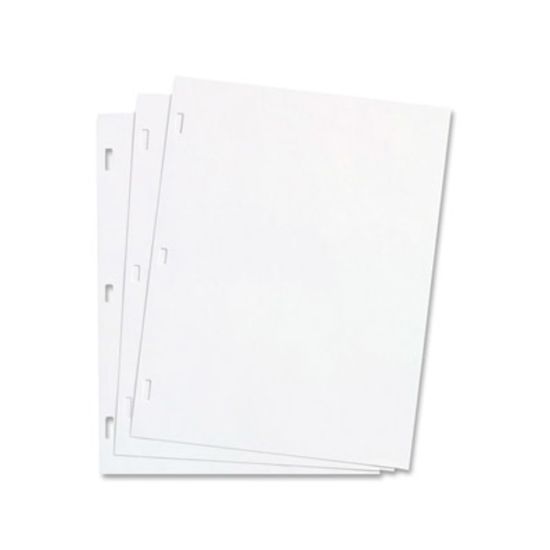 Picture of Wilson Jones White Ledger Paper, 8 1/2in x 11in, Plain, 100 Sheets/Box - Plain - Unruled - 3 Hole(s) - 28 lb Basis Weight - 8 1/2in x 11in - White Paper - Punched - 100 / Box