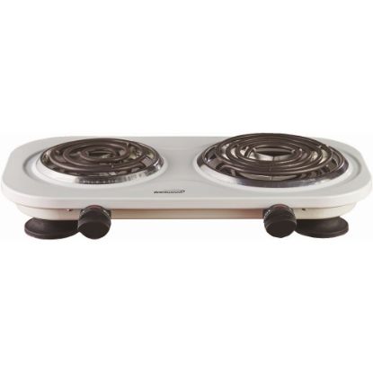 Picture of Brentwood TS-361W 1500w Double Electric Burner, White - Burner