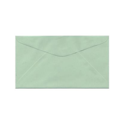 Picture of JAM Paper Booklet Envelopes, 3 5/8in x 6 1/2in, Gummed Seal, Light Green, Pack Of 25