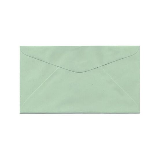 Picture of JAM Paper Booklet Envelopes, 3 5/8in x 6 1/2in, Gummed Seal, Light Green, Pack Of 25