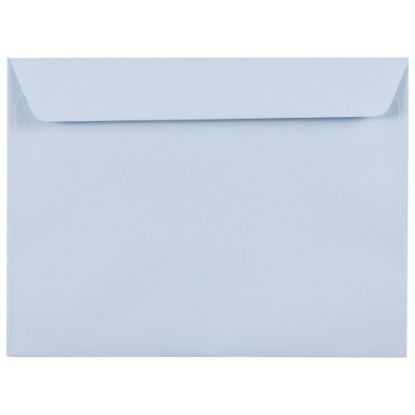 Picture of JAM Paper Booklet Envelopes, 9in x 12in, Gummed Seal, Baby Blue, Pack Of 25