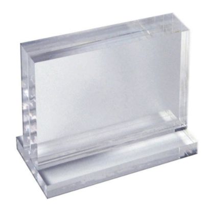 Picture of Azar Displays Imperial Acrylic Block Sign Holder, 5inH x 7in x 1-1/2inD, Clear