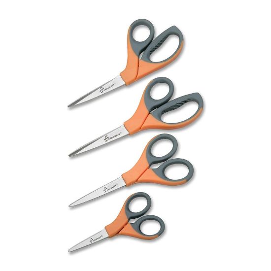 Picture of SKILCRAFT Sewing Scissors, 6 3/5in, Blunt, Black/Orange