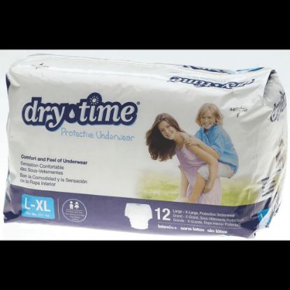 Picture of Medline DryTime Disposable Protective Youth Underwear, Large/X-Large, Bag Of 12