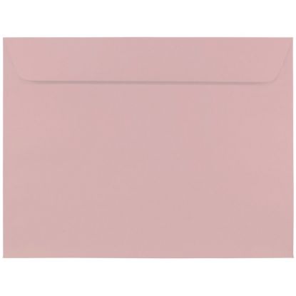 Picture of JAM Paper Booklet Envelopes, Wove, 9in x12in, Gummed Seal, Baby Pink, Pack Of 25