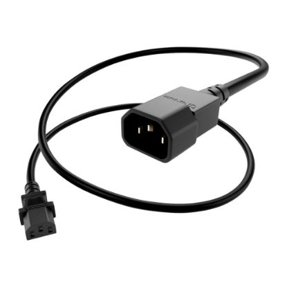 Picture of UNC Group - Power extension cable - power IEC 60320 C13 to IEC 60320 C14 - 250 V - 13 A - 6 ft - black