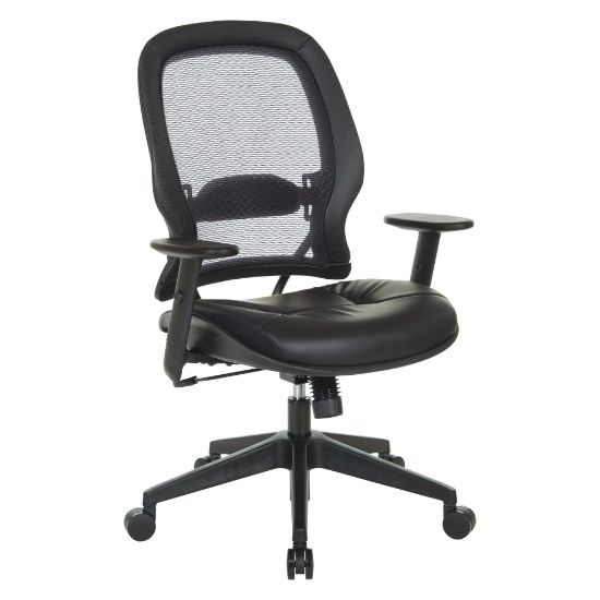 Picture of Office Star Space 57 Series Dark Air Grid Back Ergonomic Mesh High-Back Managers Office Chair, Black