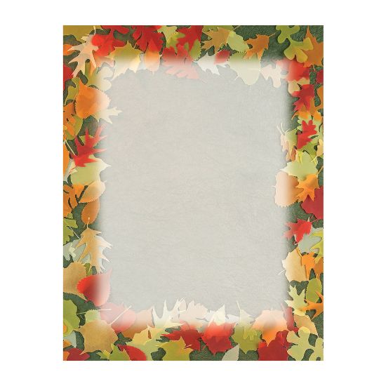 Picture of Great Papers! Holiday-Themed Letterhead Paper, 8 1/2in x 11in, Translucent Leaves, Pack Of 80 Sheets