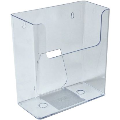 Picture of Azar Displays Desktop/Wall-Mount File Holders, 9-1/2inH x 8-7/8inW x 4-1/4inD, Clear, Pack Of 4 Holders