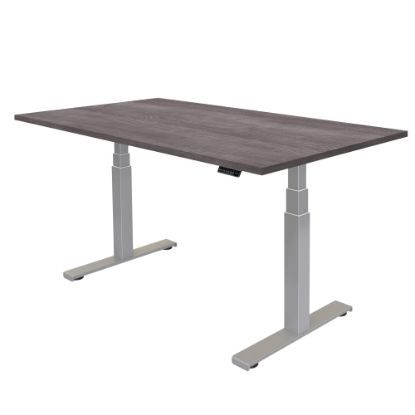 Picture of Fellowes Cambio 48inW Height-Adjustable Computer Desk, Gray Ash