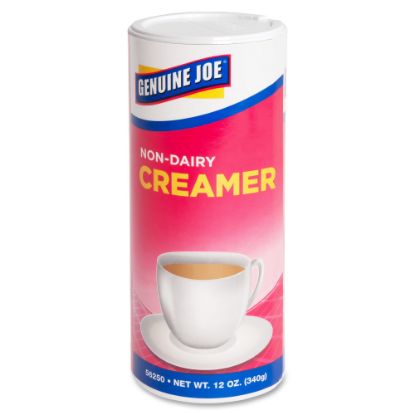 Picture of Genuine Joe Nondairy Creamer Canister - 0.75 lb (12 oz) Canister - 24/Carton