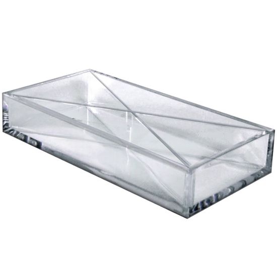 Picture of Azar Displays 4-Compartment Organizer Trays, Large, Clear, Pack Of 2 Trays