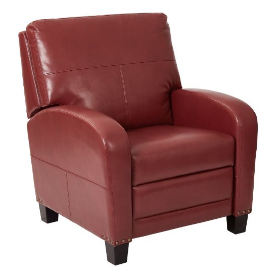 Picture of Office Star Wellington Recliner, Merlot/Dark Espresso