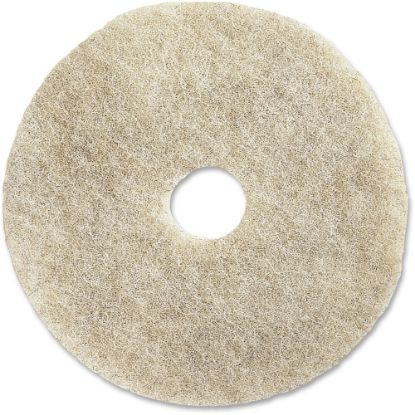 Picture of Genuine Joe Natural Light Buffing Floor Pad, 20in Diameter, Natural, Carton Of 5