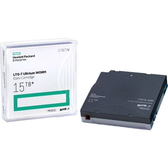 Picture of HPE LTO Ultrium-7 Data Cartridge - LTO-7 - WORM - 6.25 TB (Native) / 15 TB (Compressed) - 2775.59 ft Tape Length - 315 MB/s Native Data Transfer Rate - 750 MB/s Compressed Data Transfer Rate