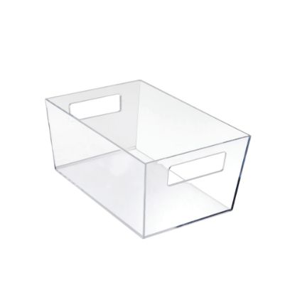 Picture of Azar Displays Tote Bins With Handles, Large, Clear, Pack Of 4 Bins