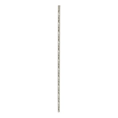 Picture of Azar Displays 12-Station Metal Strip Rods With Tie Straps, 28-1/2in x 1/2in, Almond, Pack Of 10 Rods