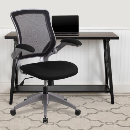 Picture of Flash Furniture Ergonomic Mesh Mid-Back Task Chair, Black