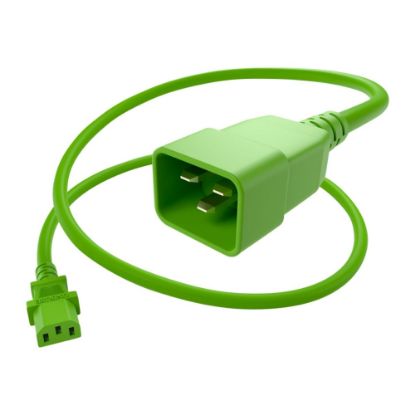 Picture of UNC Group - Power cable - power IEC 60320 C13 to IEC 60320 C20 - 250 V - 15 A - 6 ft - green