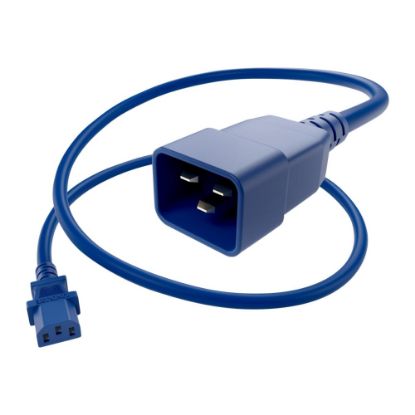 Picture of UNC Group - Power cable - power IEC 60320 C13 to IEC 60320 C20 - 250 V - 15 A - 4 ft - blue