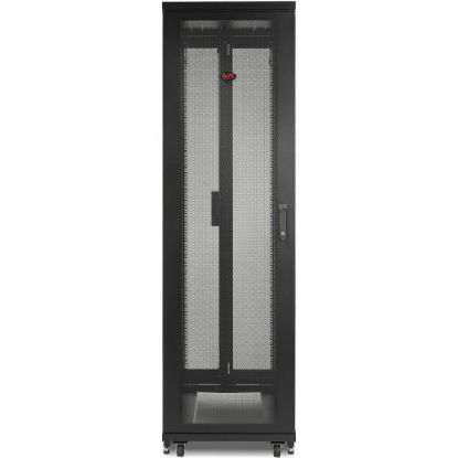 Picture of APC by Schneider Electric NetShelter SV 48U 600mm Wide x 1200mm Deep Enclosure with Sides Black - 48U Rack Height x 19in Rack Width - Black - 1014 lb Dynamic/Rolling Weight Capacity - 2205 lb Static/Stationary Weight Capacity