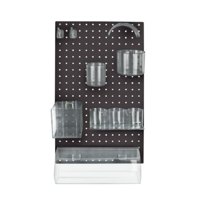 Picture of Azar Displays 10-Piece Pegboard Organizer Kit, Black