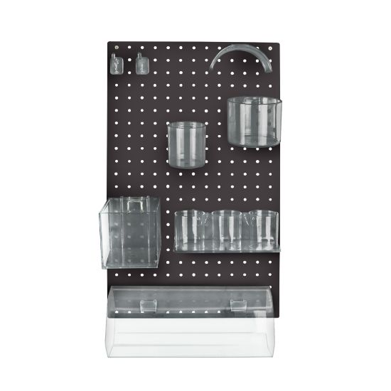 Picture of Azar Displays 10-Piece Pegboard Organizer Kit, Black