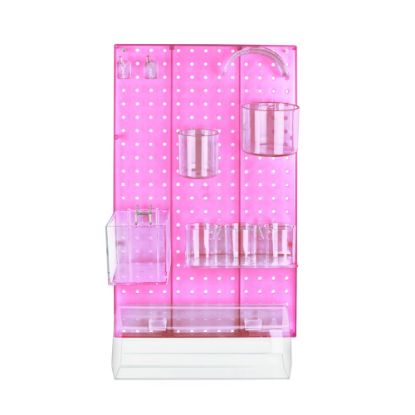 Picture of Azar Displays 10-Piece Pegboard Organizer Kit, Pink