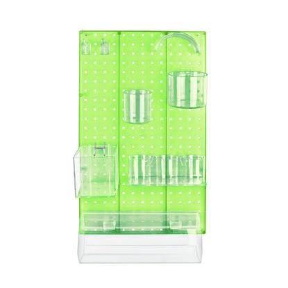 Picture of Azar Displays 10-Piece Pegboard Organizer Kit, Green