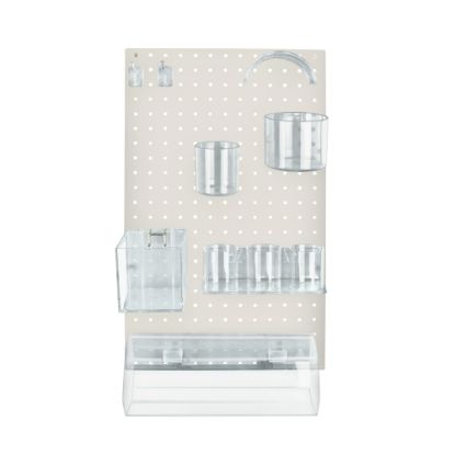 Picture of Azar Displays 10-Piece Pegboard Organizer Kit, White