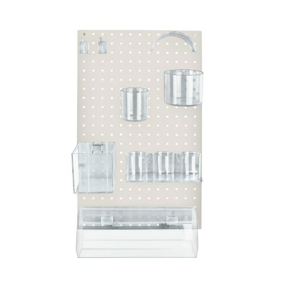 Picture of Azar Displays 10-Piece Pegboard Organizer Kit, White