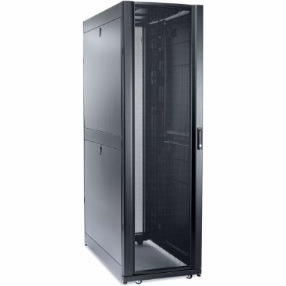 Picture of APC by Schneider Electric NetShelter SX Enclosure Rack Cabinet - 45U Rack Height x 19in Rack Width - Black - 2250 lb Dynamic/Rolling Weight Capacity - 3000 lb Static/Stationary Weight Capacity