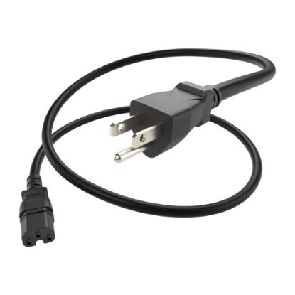 Picture of UNC Group - Power cable - NEMA 5-15P to IEC 60320 C15 - AC 250 V - 15 A - 8 ft - black