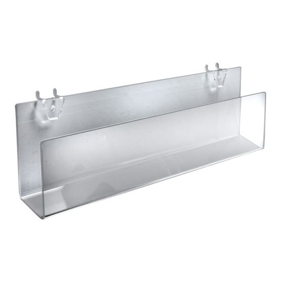 Picture of Azar Displays Acrylic Holders, 5inH x 16inW x 1-1/2inD, Clear, Pack Of 2 Holders