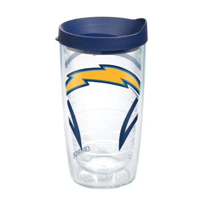 Picture of Tervis NFL Tumbler With Lid, 16 Oz, Los Angeles Chargers, Clear