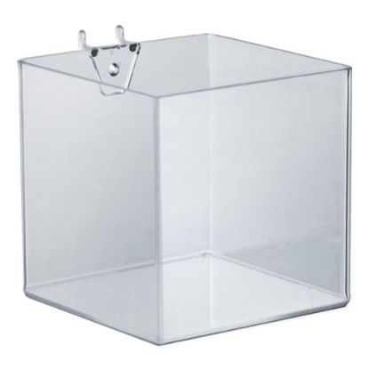 Picture of Azar Displays Brochure Holder Cubes, Small Size, 5in x 5in x 5in, Clear, Pack Of 4