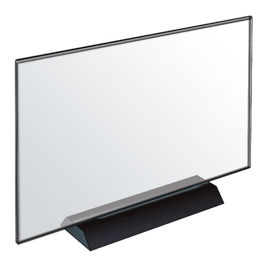 Picture of Azar Displays Acrylic Frame Sign Holders, 8-1/2inH x 8-1/2inW x 3-1/8inD, Clear, Pack Of 2 Holders