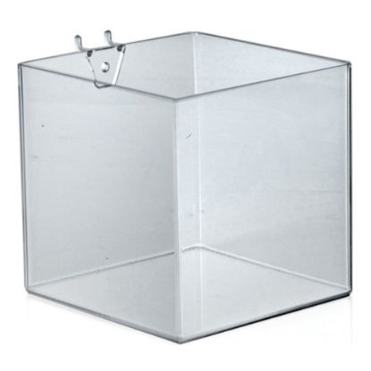 Picture of Azar Displays Brochure Holder Cubes, Small Size, 6in x 6in x 6in, Clear, Pack Of 4